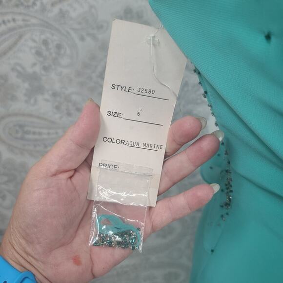Princess Collection Aquamarine Beaded fairy grunge formal dress Size 6 Party - Picture 13 of 15